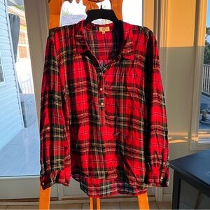 Soft Plaid Long-Sleeve Shirt